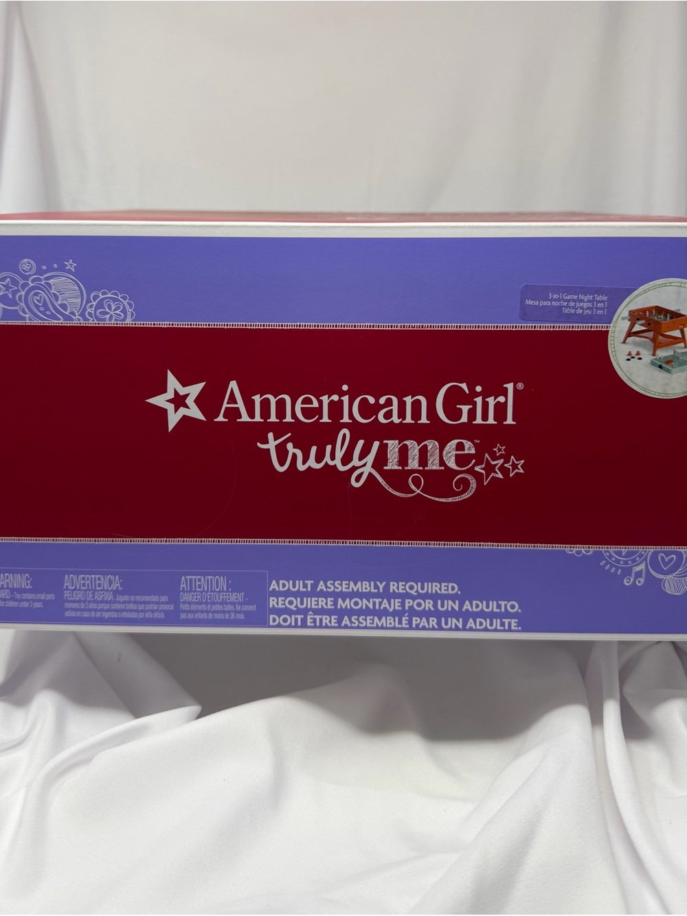 American Girl Truly Me 3-In-1 Game Night Table NIB